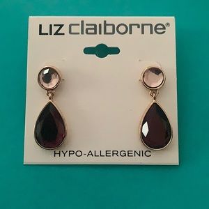 Liz Claiborne Tear Drop Style Post Earrings